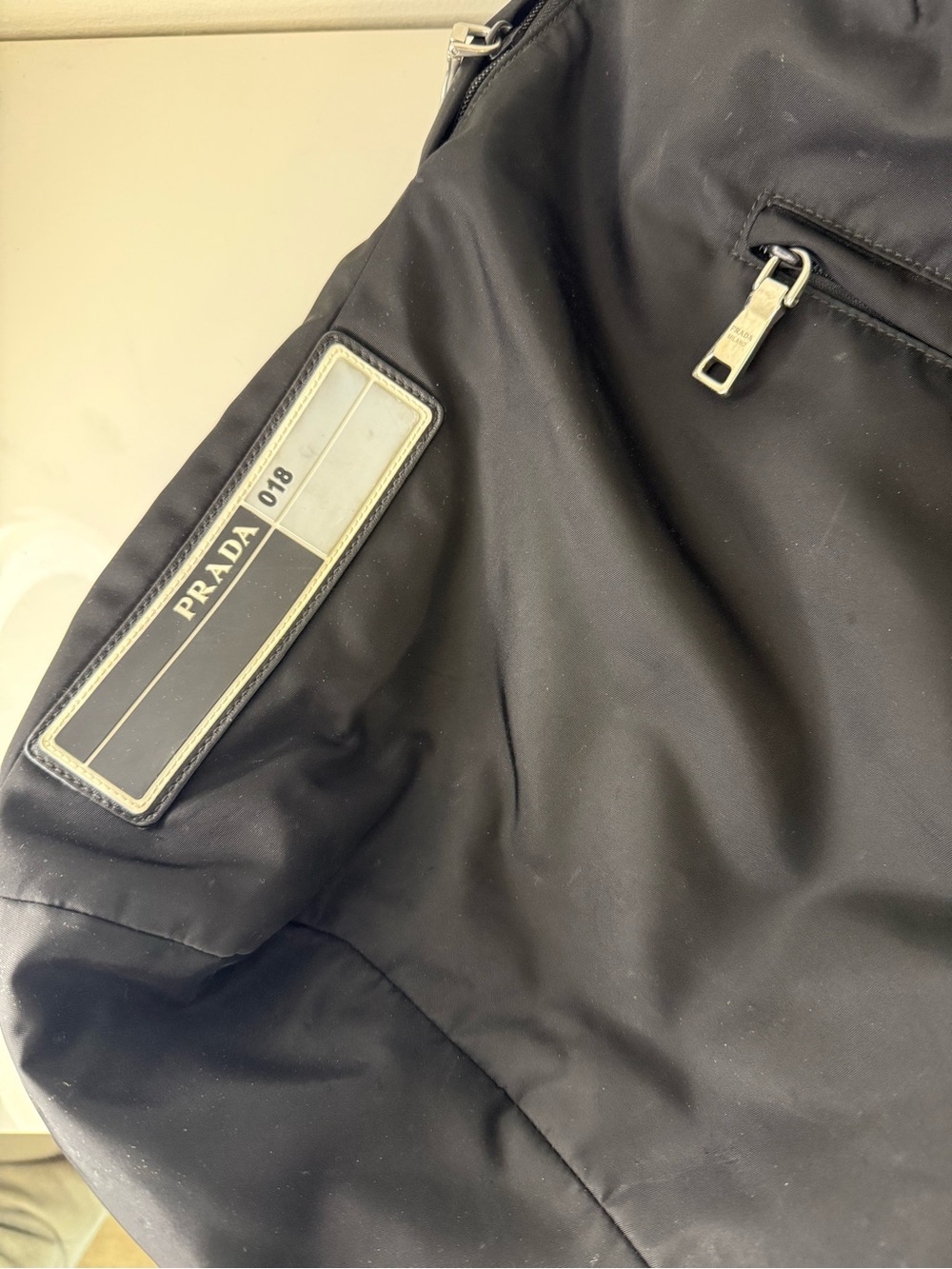 Prada 018 Black Nylon Parachute Backpack Silver Hardware - Picture 9 of 11